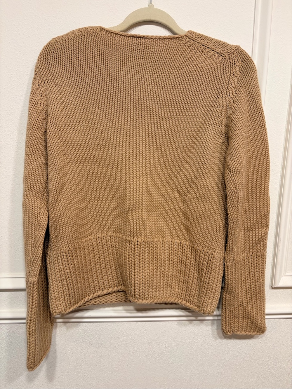 GAP Women's Camel Crewneck Sweater Wool Blend - Picture 2 of 3